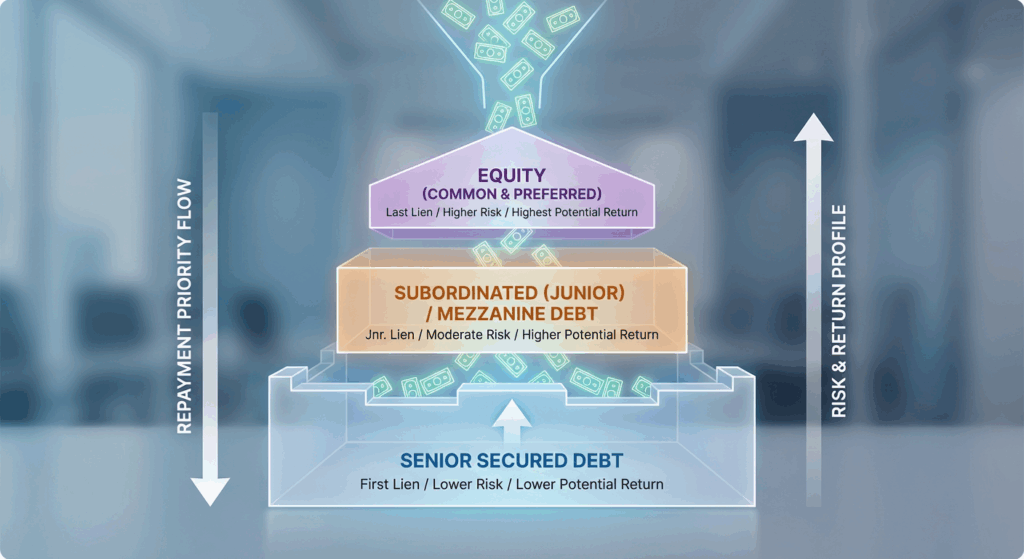 Capital Stack Position & Subordination: How Repayment Priority Shapes ...